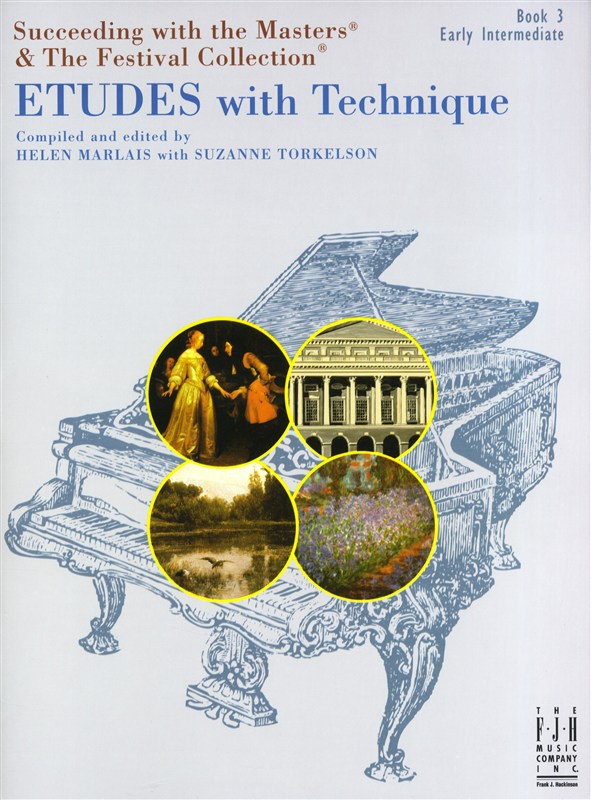 MUSIC SALES SUCCEEDING WITH MASTERS FESTIVAL COLL ETUDES WITH TECHNIQUE BOOK 3 - PIANO SOLO