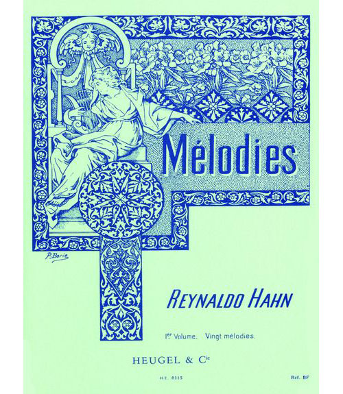 HEUGEL HAHN R. - 20 MELODIES VOL.1 - VOIX MOYENNE ET PIANO