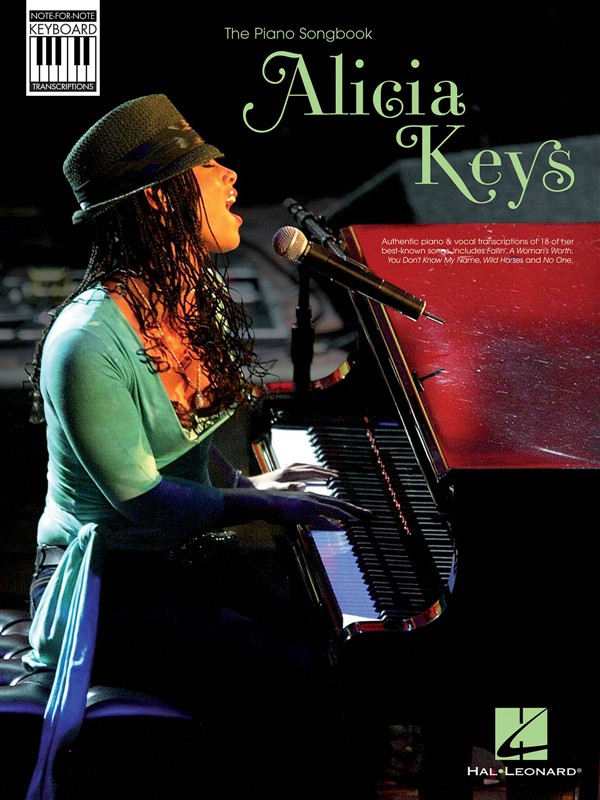 HAL LEONARD ALICIA KEYS - NOTE FOR NOTE KEYBOARD TRANSCRIPTIONS - PIANO SOLO