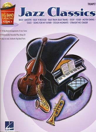 HAL LEONARD BIG BAND PLAY ALONG VOL.4 JAZZ CLASSICS + CD - TROMPETTE