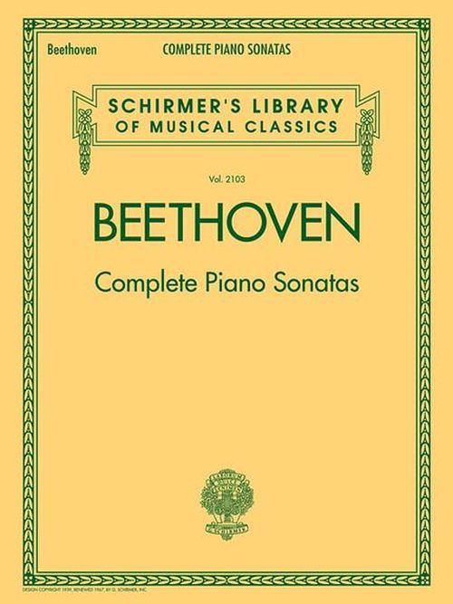 SCHIRMER BEETHOVEN L.V. - COMPLETE PIANO SONATAS