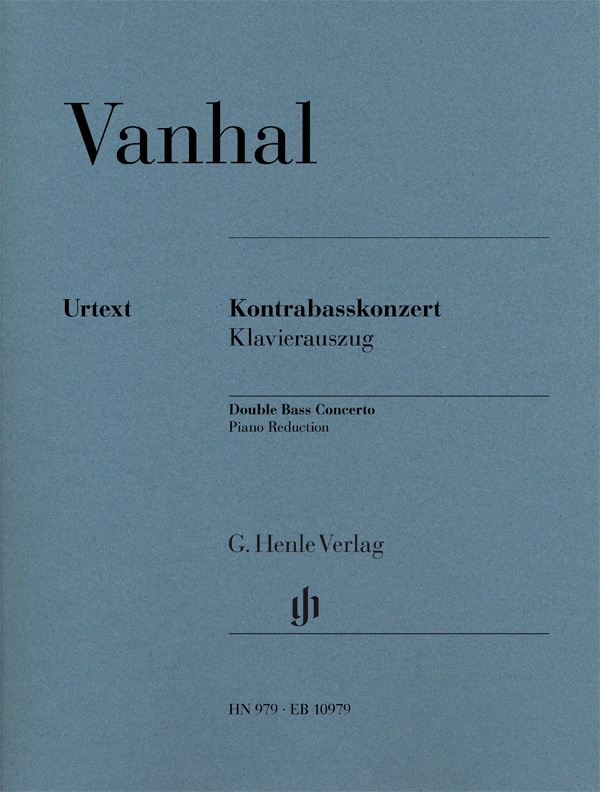 HENLE VERLAG VANHAL J.B. - KONTRABASSKONZERT - CONTREBASSE & PIANO