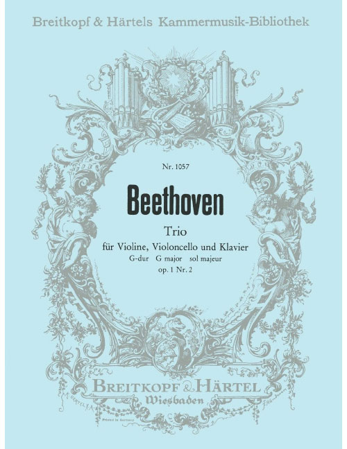 EDITION BREITKOPF BEETHOVEN - KLAVIERTRIO G-DUR OP. 1/2