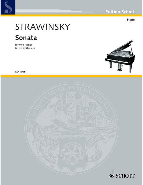 SCHOTT STRAVINSKY - SONATE - 2 PIANOS (4 HETS)