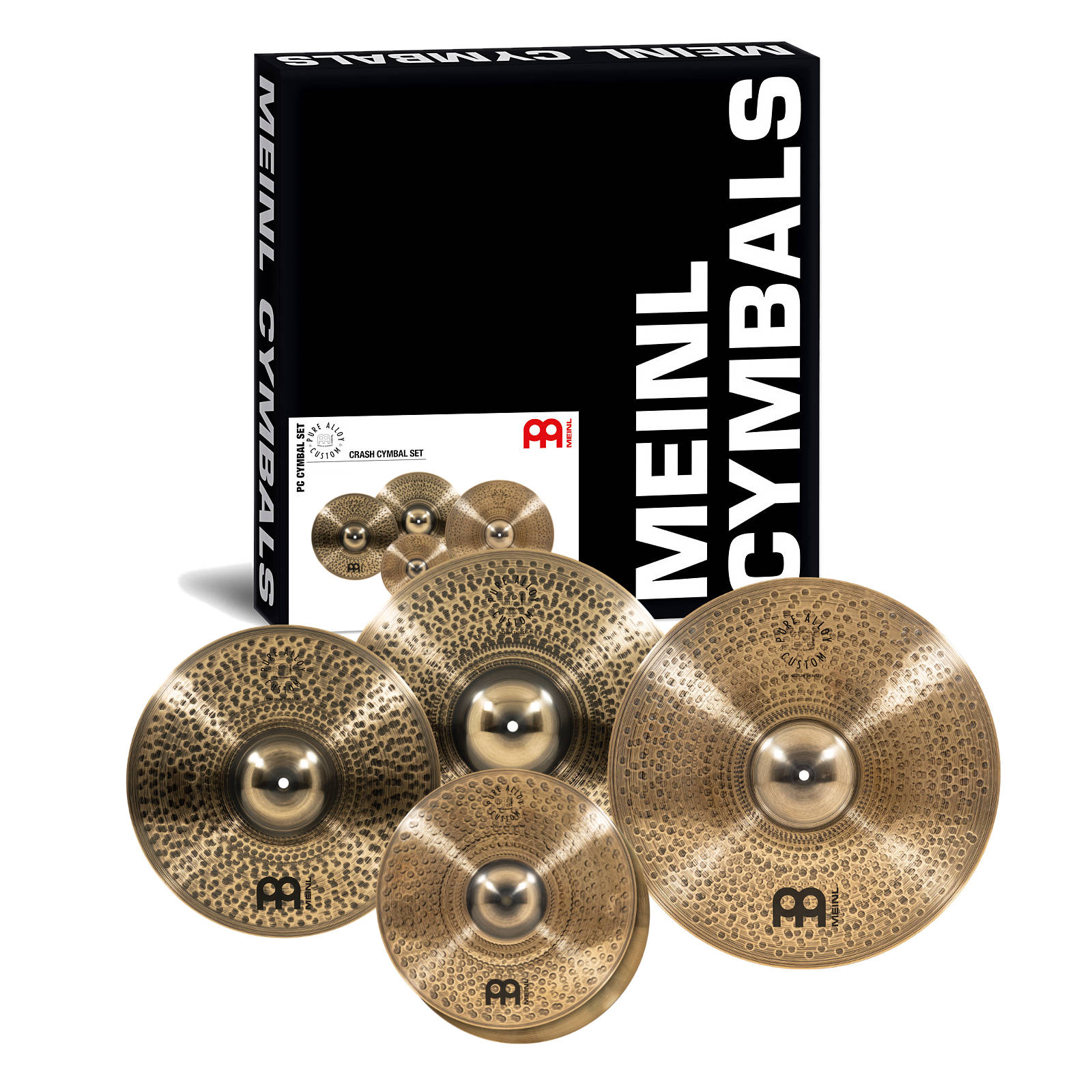 MEINL PACK CYMBALES PURE ALLOY CUSTOM 14 + 16 + 18 + 20 