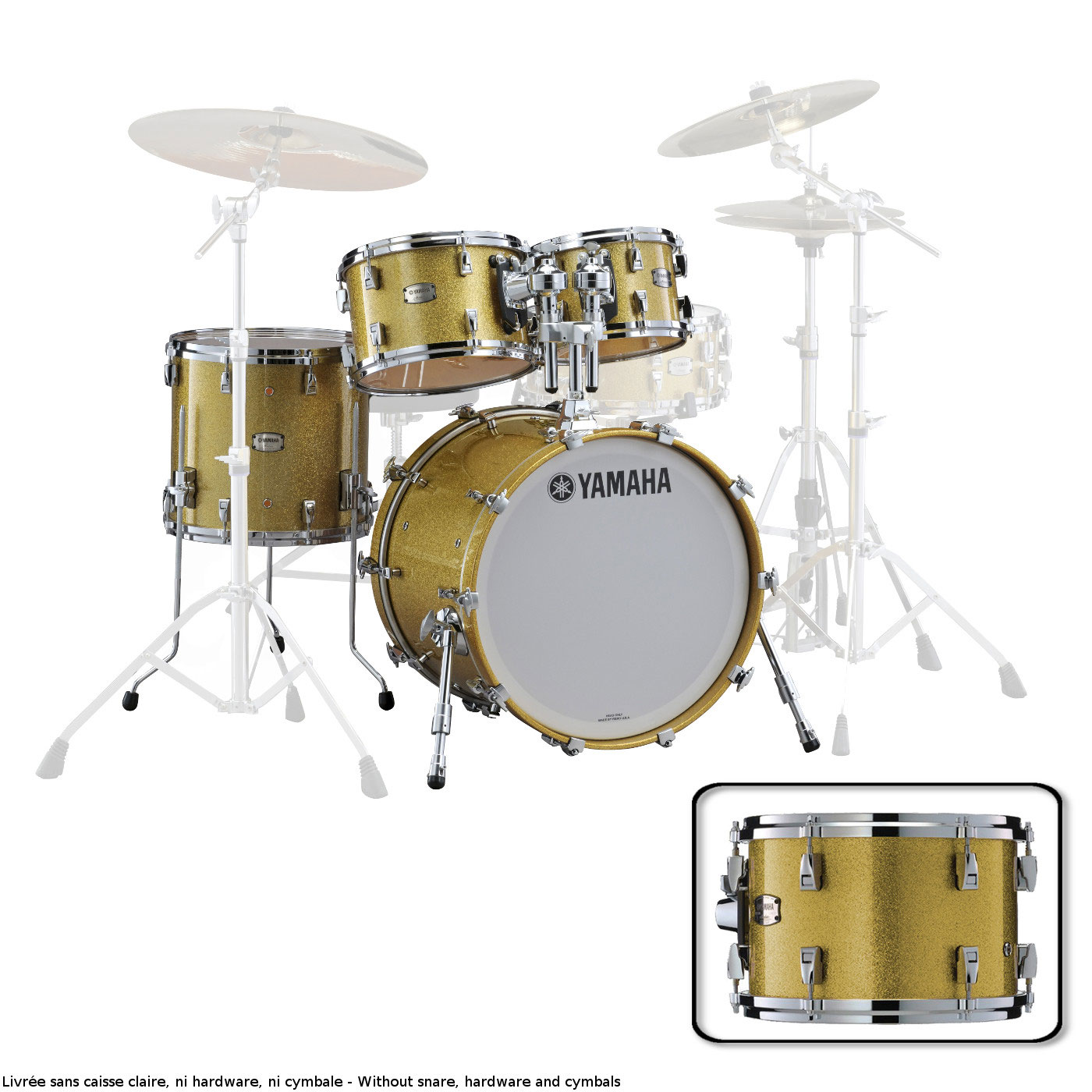 YAMAHA ABSOLUTE HYBRID MAPLE FUSION 20 GOLD CHAMPAGNE SPARK