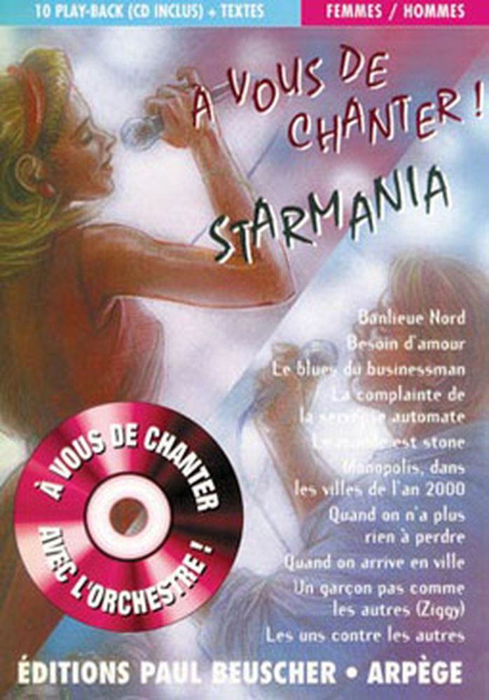 PAUL BEUSCHER PUBLICATIONS A VOUS DE CHANTER STARMANIA + CD