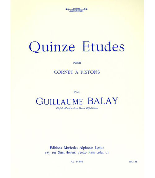 LEDUC BALAY G. - 15 ETUDES - CORNET 