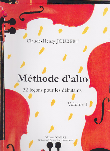 COMBRE JOUBERT CLAUDE-HENRY - METHODE D'ALTO VOL.1