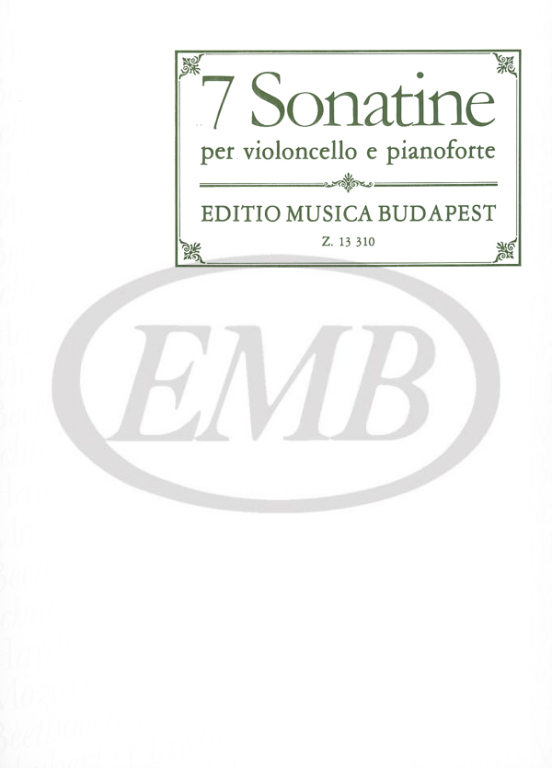 EMB (EDITIO MUSICA BUDAPEST) 7 SONATINAS - VIOLONCELLE ET PIANO