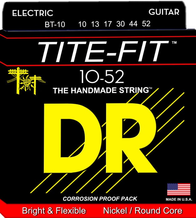 DR STRINGS BT-10 NRE-10 TITE-FIT ELECTRIQUES 10-52 BIG-N-HEAVY