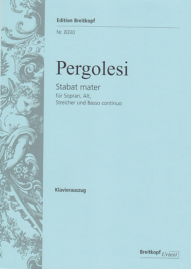 EDITION BREITKOPF PERGOLESI G.B. - STABAT MATER - CHANT, CHOEUR, PIANO