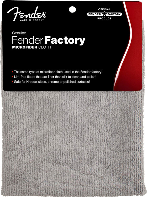 FENDER FENDER FACTORY MICROFIBER CLOTH, GRAY