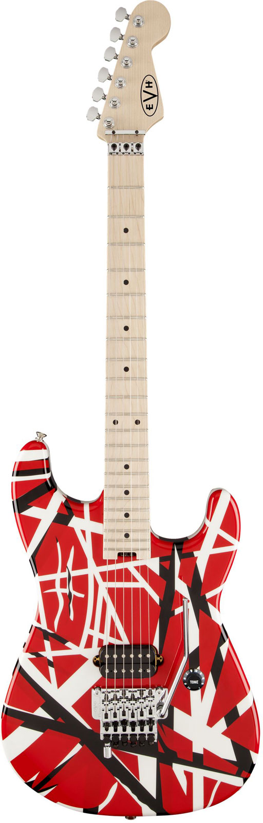 EVH STRIPED RED WITH BLACK STRIPES