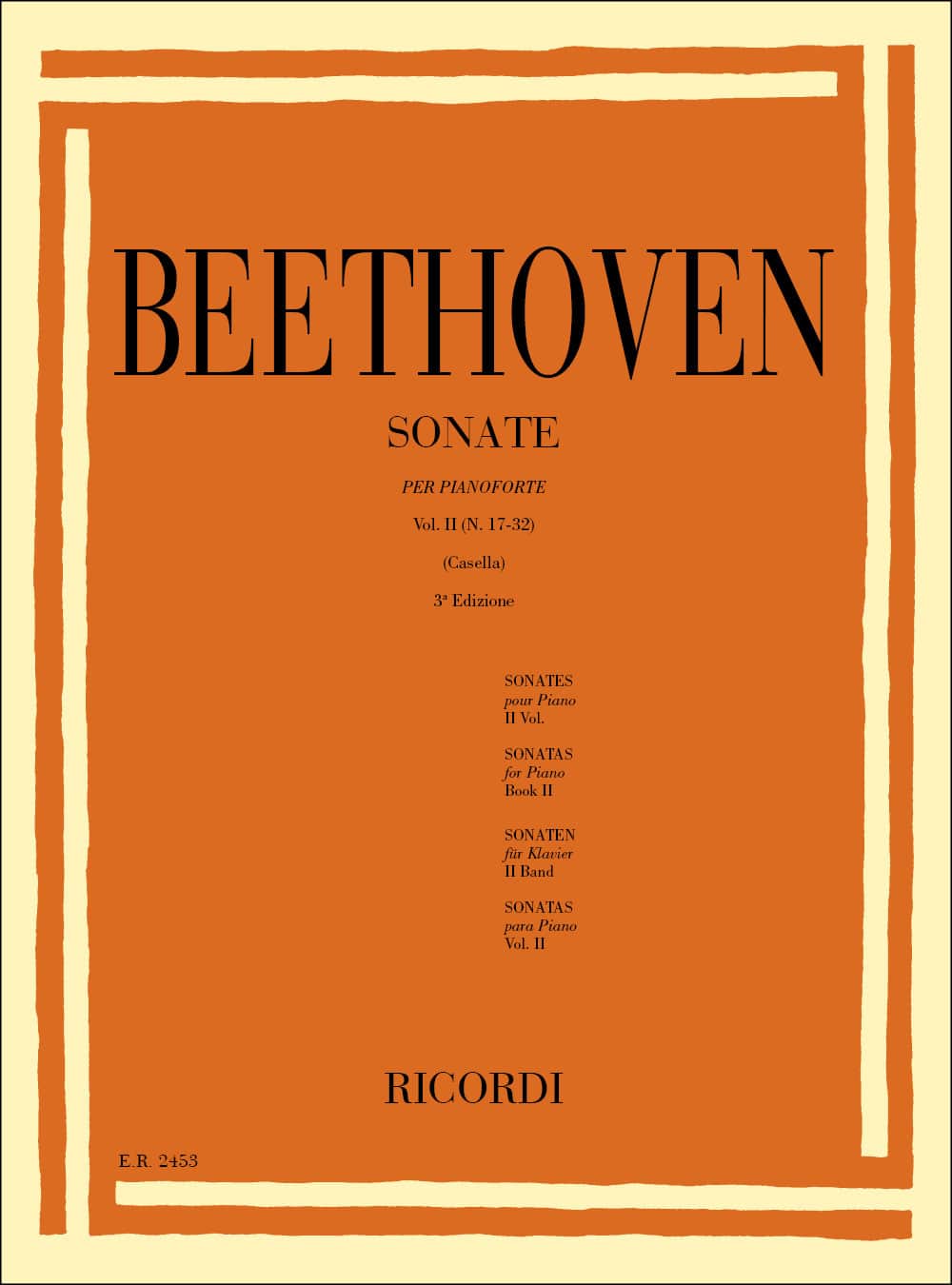 RICORDI BEETHOVEN L.V. - 32 SONATE PER PIANOFORTE VOL 2 (17-32) - PIANO