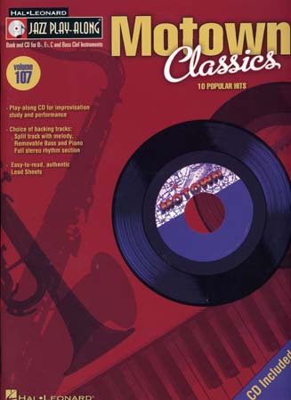 HAL LEONARD JAZZ PLAY ALONG VOL.107 - MOTOWN CLASSICS + CD - Bb, Eb, C INSTRUMENTS 