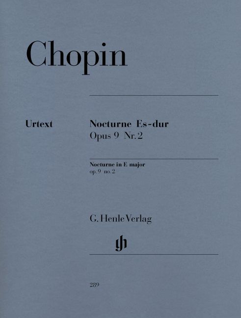 HENLE VERLAG CHOPIN F. - NOCTURNE E FLAT MAJOR OP. 9,2