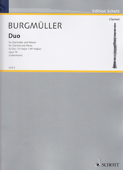 SCHOTT BURGMULLER N. - DUO ES-DUR - CLARINETTE ET PIANO