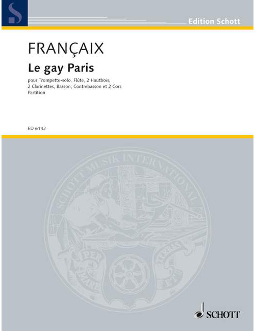 SCHOTT FRANCAIX JEAN - LE GAY PARIS