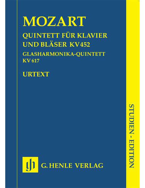 HENLE VERLAG MOZART W.A. - QUINTET K. 452 FOR PIANO AND WIND INSTRUMENTS AND HARMONICA QUINTET K. 617