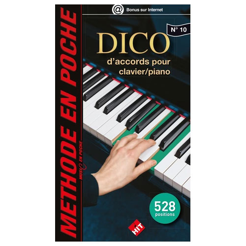 HIT DIFFUSION DICO D'ACCORDS POUR CLAVIER/PIANO N°10