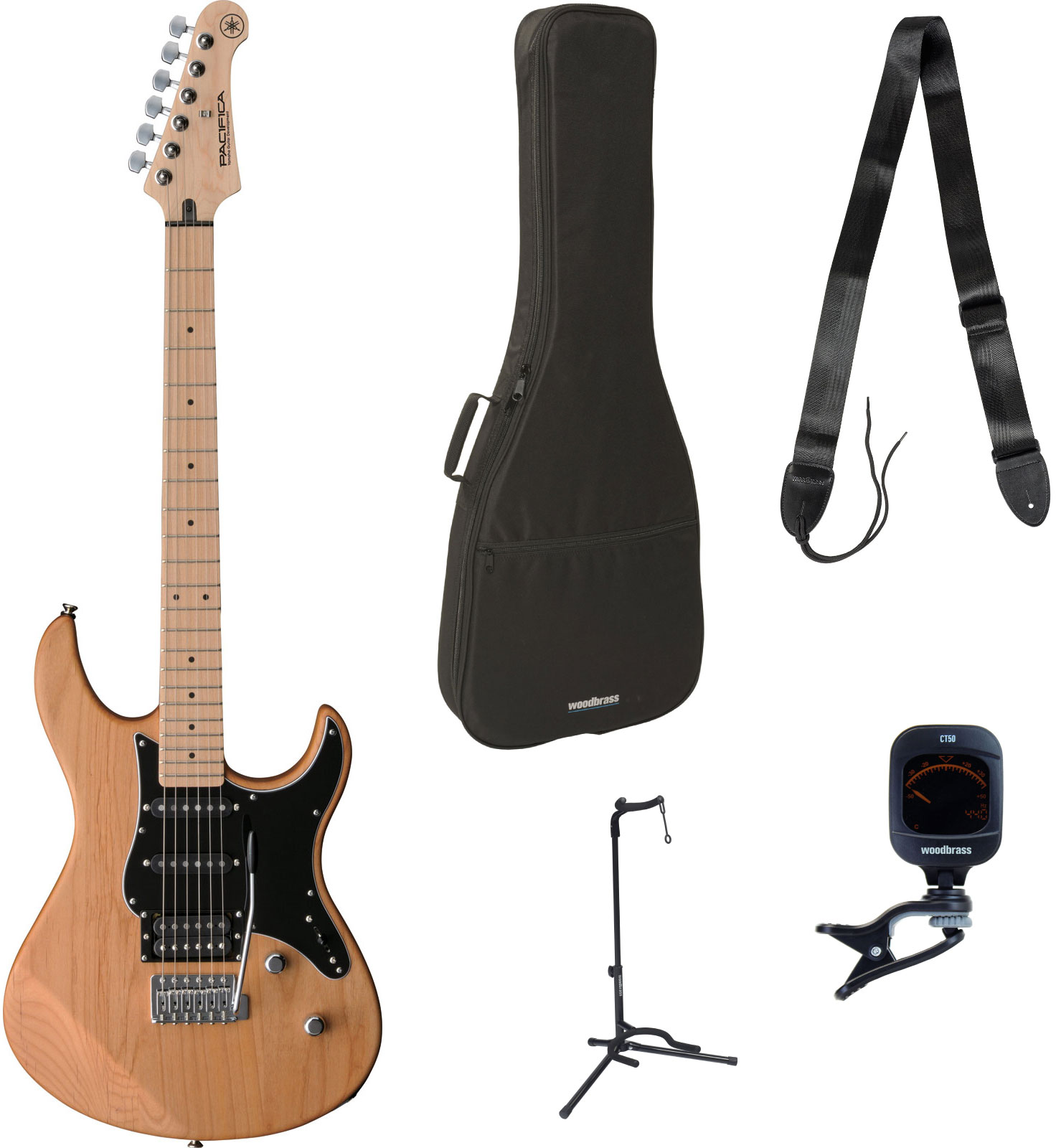 YAMAHA PACK PACIFICA PA112VMXYNS YELLOW NATURAL SATIN REMOTE LESSON + ACCESSOIRES