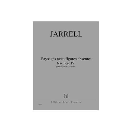 JOBERT JARRELL - PAYSAGES AVEC FIGURES ABSENTES - VIOLON ET ORCHESTRE