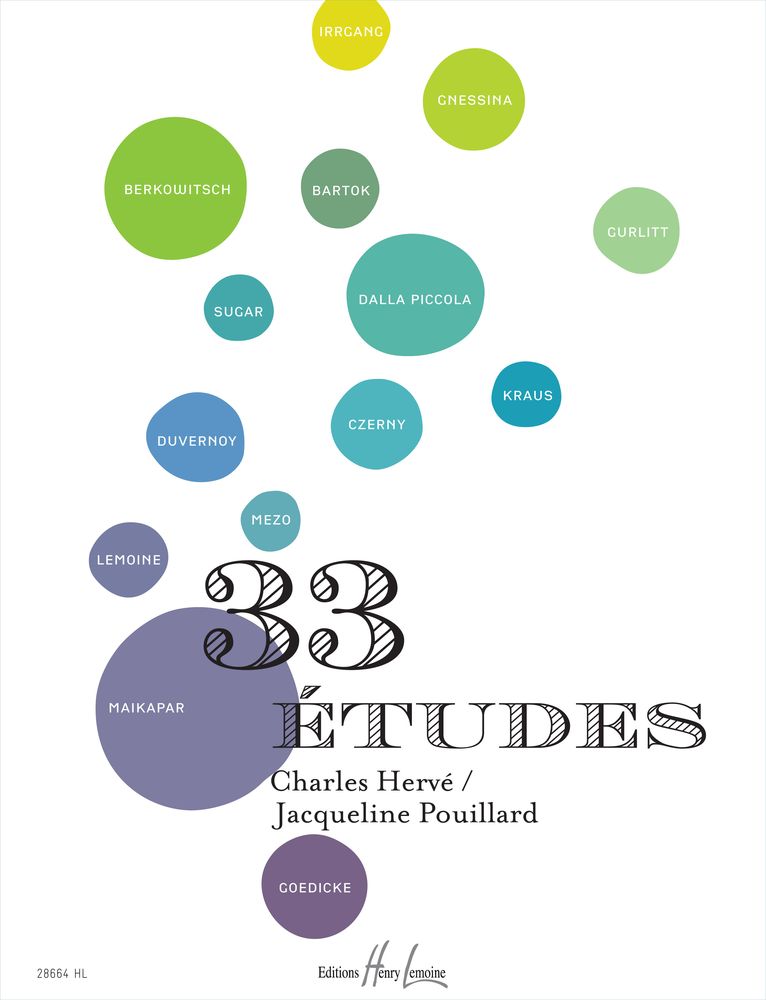 LEMOINE HERVE C. / POUILLARD J. - 33 ETUDES - PIANO