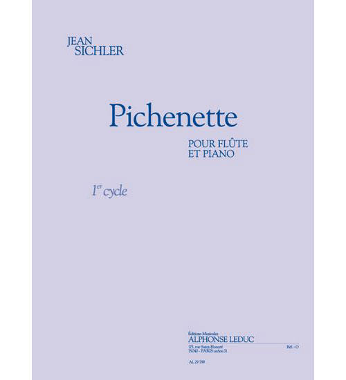 LEDUC SICHLER JEAN - PICHENETTE - FLUTE & PIANO