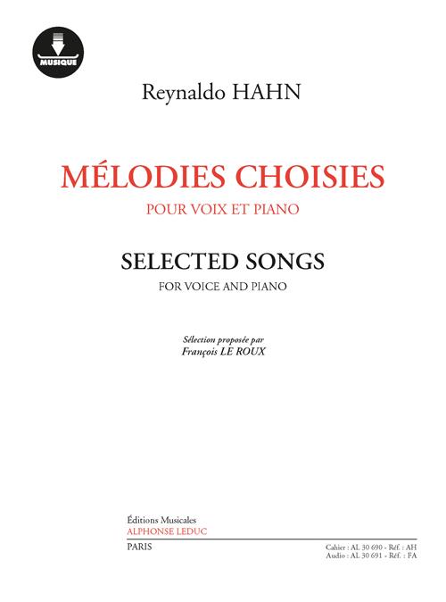 HEUGEL HAHN REYNALDO - MELODIES CHOISIES - VOIX ET PIANO 