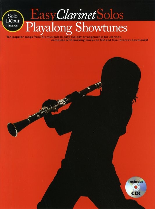 MUSIC SALES SOLO DEBUT PLAYALONG SHOWTUNES EASY CLARINET SOLOS + CD - CLARINET