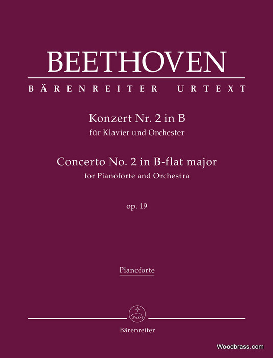 BARENREITER BEETHOVEN L.V. - KONZERT Nr.2 IN B OP.19 - PIANO REDUCTION