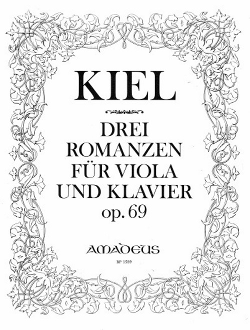 AMADEUS KIEL F. - 3 ROMANCES - ALTO & PIANO 