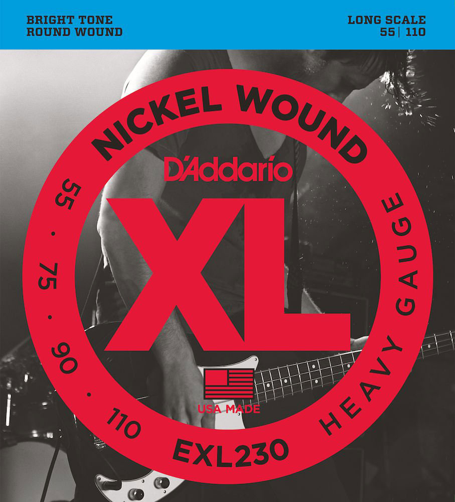 D'ADDARIO AND CO EXL230 NICKEL WOUND LONG SCALE HEAVY 55-110