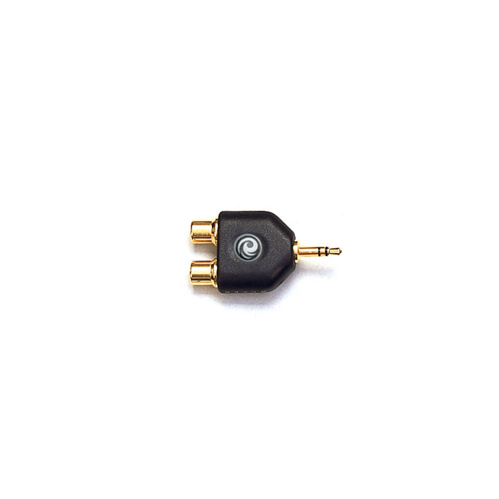 D'ADDARIO AND CO 1/8 INCH MALE STEREO TO DUAL RCA FEMALE ADAPTER