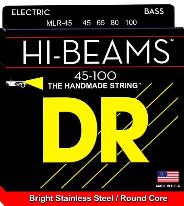 DR STRINGS MLR-45 DDT-12 HI BEAM BASS 45-100 MEDIUM 4 CORDES