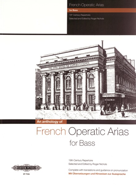 EDITION PETERS FRENCH OPERATIC ARIAS FOR BASS - 19TH CENTURY REPERTOIRE - VOICE AND PIANO (PAR 10 MINIMUM)