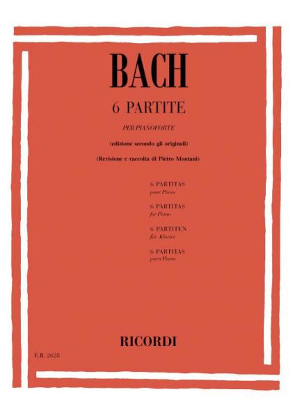 RICORDI BACH J.S. - 6 PARTITE BWV 825-830 - PIANO