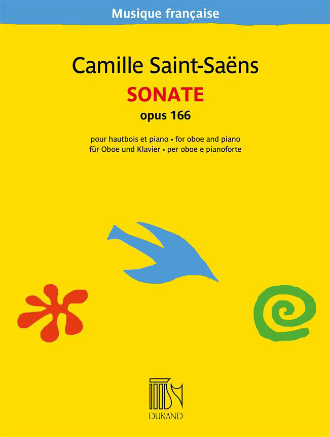 DURAND CAMILLE SAINT-SAENS - SONATE OPUS 166 - HAUTBOIS ET PIANO