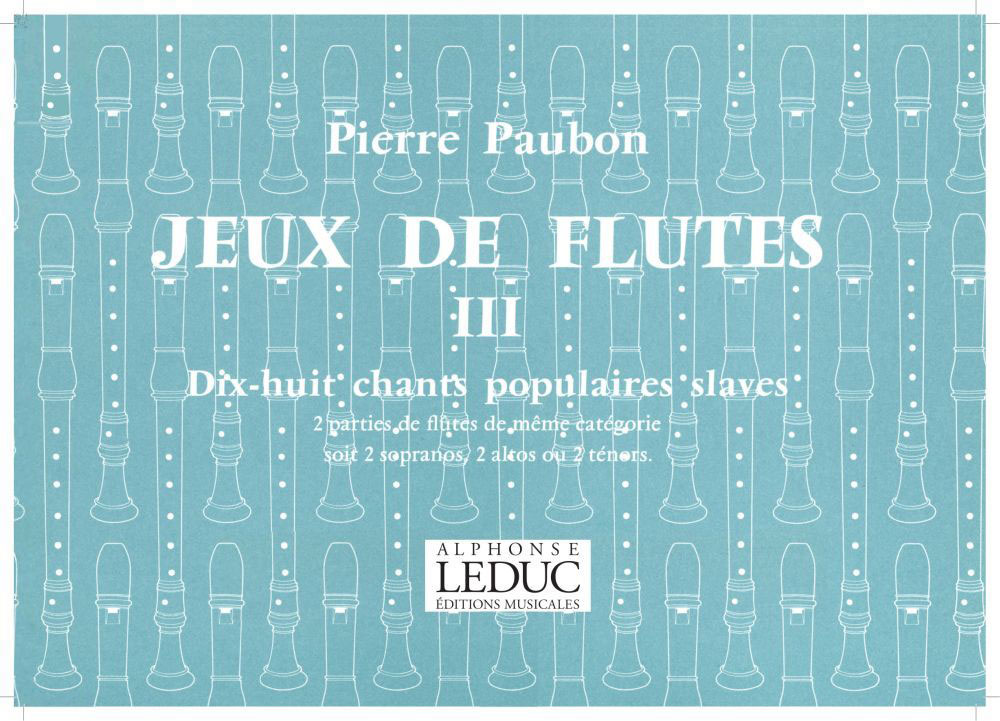 LEDUC PAUBON P. - JEUX DE FLUTES III