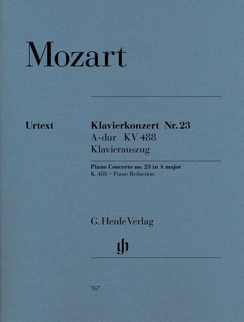 HENLE VERLAG MOZART W.A. - CONCERTO FOR PIANO AND ORCHESTRA A MAJOR K. 488