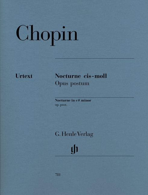 HENLE VERLAG CHOPIN - NOCTURNE UT DIÈSE MINEUR OP. POST. - PIANO