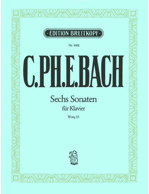 EDITION BREITKOPF BACH - THE SIX COLLECTIONS (WQ 55, 56, 57, 58, 59, 61) WQ 55, 56, 57, 58, 59, 61) - PIANO