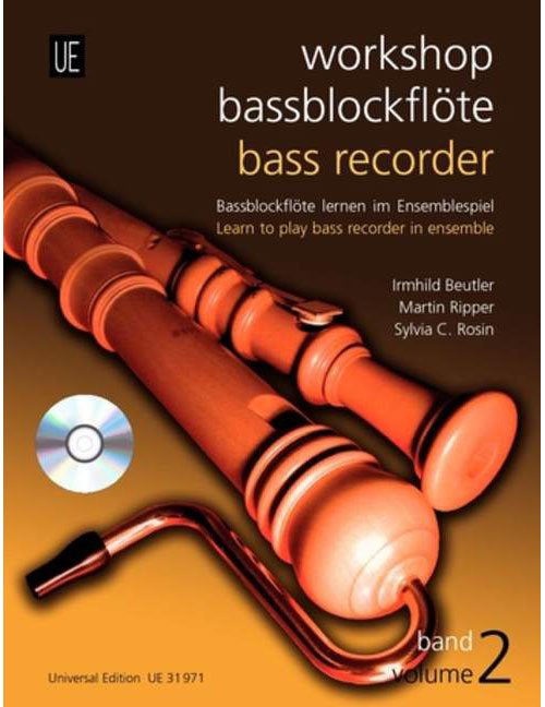 UNIVERSAL EDITION WORKSHOP BASS 2 WITH CD VOL. 2 - 3-4 FLUTE A BEC ET CD