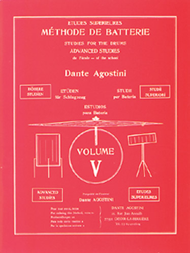 EDITIONS AGOSTINI AGOSTINI - METHODE DE BATTERIE VOL.5 : ETUDES SUPERIEURES