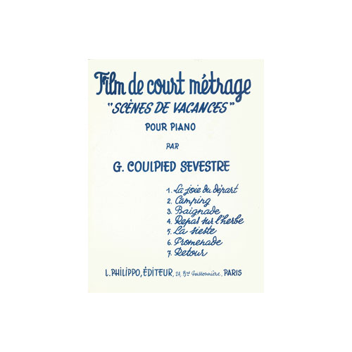 COMBRE COULPIEDSEVESTRE - FILM DE COURT-MÉTRAGE (7 PCES) - PIANO