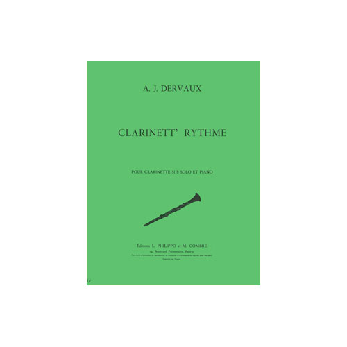 COMBRE DERVAUX - CLARINETT'RYTHME - CLARINETTE ET PIANO