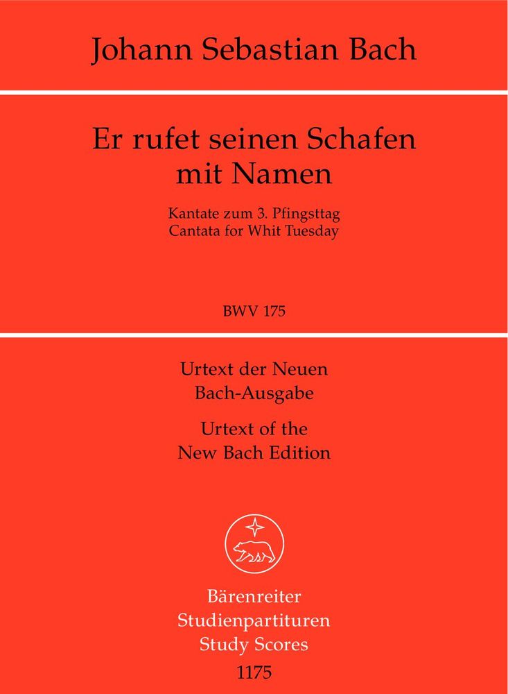 BARENREITER BACH J.S. - ER RUFET SEINEN SCHAFEN MIT NAMEN BWV 175 - CONDUCTEUR POCHE