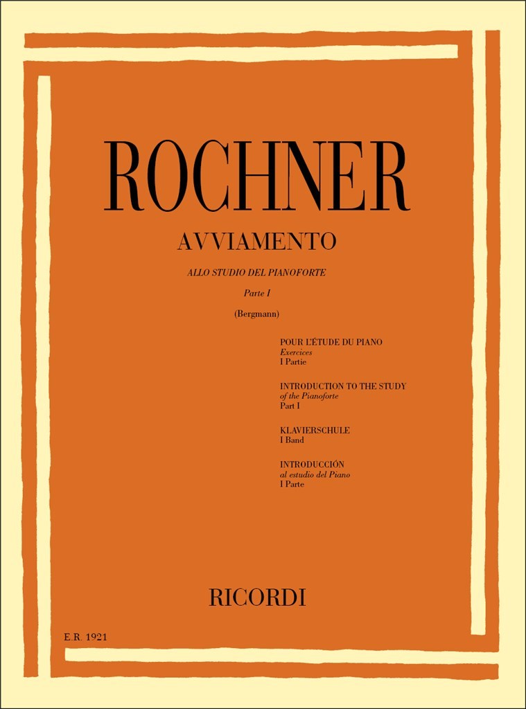 RICORDI ROCHNER OSCAR - AVVIAMENTO POUR L'ETUDE DU PIANO VOL.1