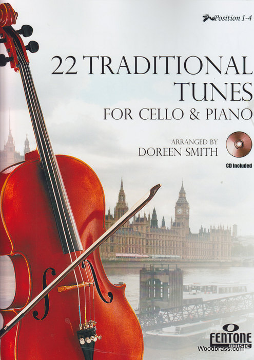 FENTONE MUSIC 22 TRADITIONAL TUNES - VIOLONCELLE ET PIANO + CD